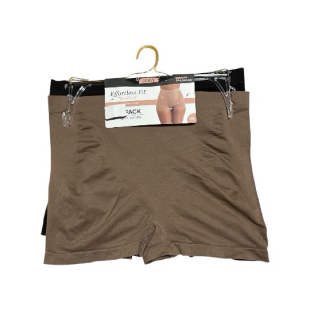 UnderWhere? Effortless Fit 3X Value Bundle Shapewear 2-Pack Firm Control Curvy